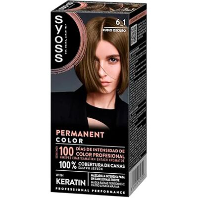 Syoss Coloration Permanente 6.1 Dark Blonde One Size - Publicité Syoss Coloration Permanente 6.1 Dark Blonde One Size - Publicité