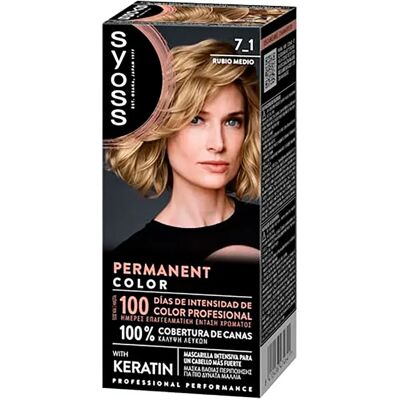 Syoss Coloration Permanente 7.1 Medium Blonde One Size - Publicité Syoss Coloration Permanente 7.1 Medium Blonde One Size - Publicité
