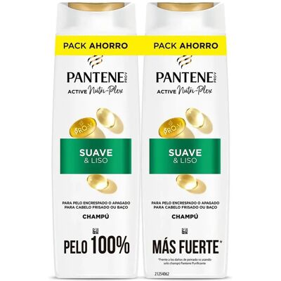 Pantene Shampooing Smooth & Straight 325ml 2 Unités One Size - Publicité Pantene Shampooing Smooth & Straight 325ml 2 Unités One Size - Publicité