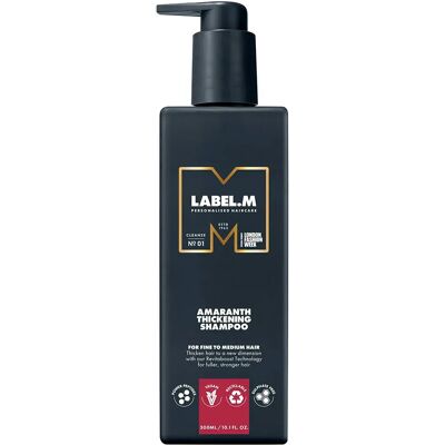 Label M Shampoo Épaississant Amarante - 300ml - Shampoo - Publicité Label M Shampoo Épaississant Amarante - 300ml - Shampoo - Publicité