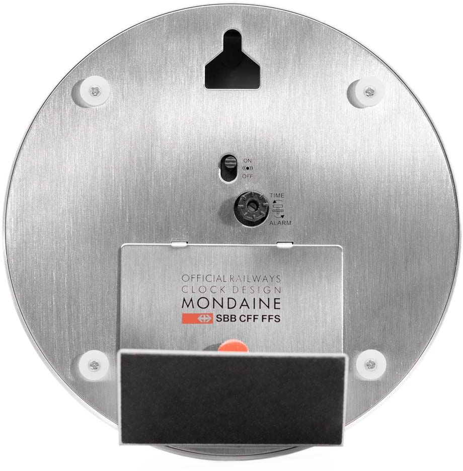 Mondaine Mini Desk Clock Watch Argenté 125 mm Argenté 125 mm unisex