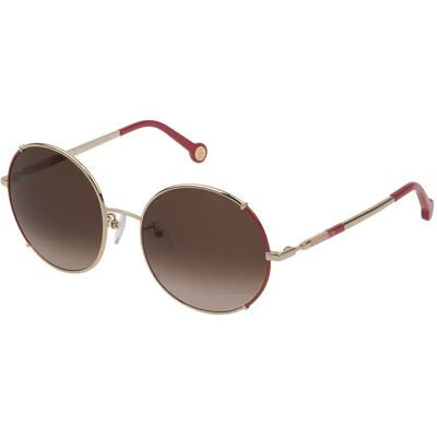 Carolina Herrera Lunettes De Soleil Pour Femme She152-560357 Pink Gold One Size - Publicité Carolina Herrera Lunettes De Soleil Pour Femme She152-560357 Pink Gold One Size - Publicité