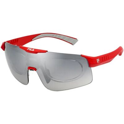 Furla Lunettes De Soleil Pour Femme Sfu537560d67 Red / Degraded Gray / Silver Mirror One Size Femme - Publicité Furla Lunettes De Soleil Pour Femme Sfu537560d67 Red / Degraded Gray / Silver Mirror One Size Femme - Publicité