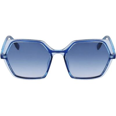 Karl Lagerfeld Lunettes De Soleil Pour Femme 6083s Dark Blue / Azure Dark Blue Femme - Publicité Karl Lagerfeld Lunettes De Soleil Pour Femme 6083s Dark Blue / Azure Dark Blue Femme - Publicité