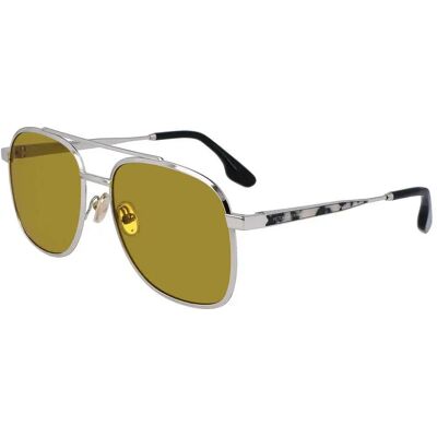 Victoria Beckham Lunettes De Soleil Pour Femme 233s Silver Silver Femme - Publicité Victoria Beckham Lunettes De Soleil Pour Femme 233s Silver Silver Femme - Publicité