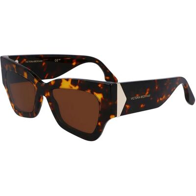 Victoria Beckham Lunettes De Soleil Pour Femme Vb662s Dark Havana Light Brown 4/CAT3 Femme - Publicité Victoria Beckham Lunettes De Soleil Pour Femme Vb662s Dark Havana Light Brown 4/CAT3 Femme - Publicité