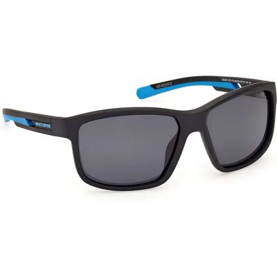 Skechers Lunettes De Soleil Polarisées Se6363 Matte Black / Smoke Polarized One Size - Publicité Skechers Lunettes De Soleil Polarisées Se6363 Matte Black / Smoke Polarized One Size - Publicité