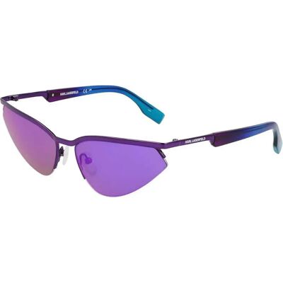 Karl Lagerfeld Lunettes De Soleil Pour Femme 352s Purple Purple/CAT3 Femme - Publicité Karl Lagerfeld Lunettes De Soleil Pour Femme 352s Purple Purple/CAT3 Femme - Publicité