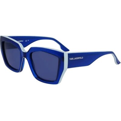 Karl Lagerfeld Lunettes De Soleil Pour Femme 6143s Blue Blue/CAT3 Femme - Publicité Karl Lagerfeld Lunettes De Soleil Pour Femme 6143s Blue Blue/CAT3 Femme - Publicité