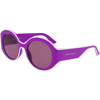 Longchamp Lunettes De Soleil Pour Femme 758s Purple Purple/CAT3 Femme - Publicité Longchamp Lunettes De Soleil Pour Femme 758s Purple Purple/CAT3 Femme - Publicité