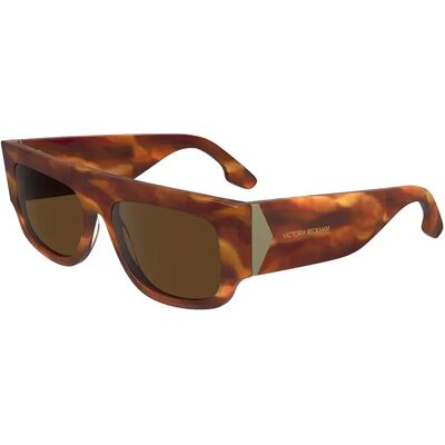 Victoria Beckham Lunettes De Soleil Pour Femme 666s Striped Blonde Havana Copper / Rust 2/CAT2 Femme - Publicité Victoria Beckham Lunettes De Soleil Pour Femme 666s Striped Blonde Havana Copper / Rust 2/CAT2 Femme - Publicité