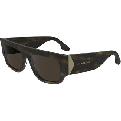 Victoria Beckham Lunettes De Soleil Pour Femme 666s Striped Khaki Havana moyen Green/CAT3 Femme - Publicité Victoria Beckham Lunettes De Soleil Pour Femme 666s Striped Khaki Havana moyen Green/CAT3 Femme - Publicité