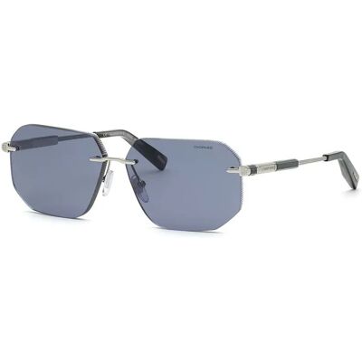 Chopard Lunettes De Soleil Schg80 Shiny Full Palladium Blue / CAT3 Homme - Publicité Chopard Lunettes De Soleil Schg80 Shiny Full Palladium Blue / CAT3 Homme - Publicité