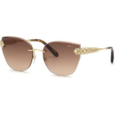Chopard Lunettes De Soleil Pour Femme Schl05s Shiny Rose Gold 300K Brown Gradient / CAT3 Femme - Publicité Chopard Lunettes De Soleil Pour Femme Schl05s Shiny Rose Gold 300K Brown Gradient / CAT3 Femme - Publicité