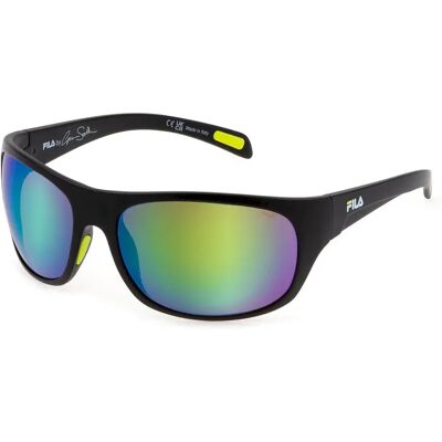 Fila Lunettes De Soleil Sfi514 Matt Black Brown/Mirror Green / CAT3 Homme - Publicité Fila Lunettes De Soleil Sfi514 Matt Black Brown/Mirror Green / CAT3 Homme - Publicité