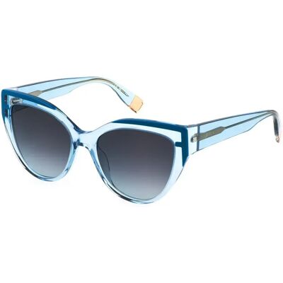 Furla Lunettes De Soleil Pour Femme Sfu694 Shiny Transp.Azure Blue Gradient Blue / CAT3 Femme - Publicité Furla Lunettes De Soleil Pour Femme Sfu694 Shiny Transp.Azure Blue Gradient Blue / CAT3 Femme - Publicité