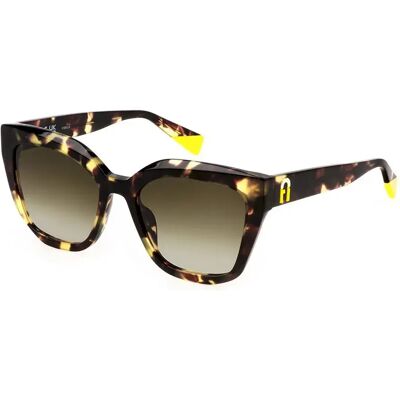 Furla Lunettes De Soleil Pour Femme Sfu781 Shiny Havana / Soya Brown Gradient / CAT2 Femme - Publicité Furla Lunettes De Soleil Pour Femme Sfu781 Shiny Havana / Soya Brown Gradient / CAT2 Femme - Publicité
