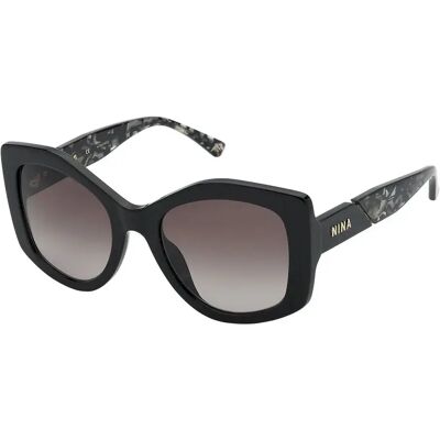 Nina Ricci Lunettes De Soleil Pour Femme Snr317 Shiny Black Brown Gradient Pink / CAT2 Femme - Publicité Nina Ricci Lunettes De Soleil Pour Femme Snr317 Shiny Black Brown Gradient Pink / CAT2 Femme - Publicité