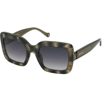 Nina Ricci Lunettes De Soleil Pour Femme Snr322 Multicoloured Brown / Camel / Beige Smoke Gradient Smoke / CAT3 Femme - Publicité Nina Ricci Lunettes De Soleil Pour Femme Snr322 Multicoloured Brown / Camel / Beige Smoke Gradient Smoke / CAT3 Femme - Publicité