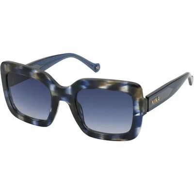 Nina Ricci Lunettes De Soleil Pour Femme Snr322 Shiny Blue Pattern Brown Blue Gradient Blue / CAT3 Femme - Publicité Nina Ricci Lunettes De Soleil Pour Femme Snr322 Shiny Blue Pattern Brown Blue Gradient Blue / CAT3 Femme - Publicité