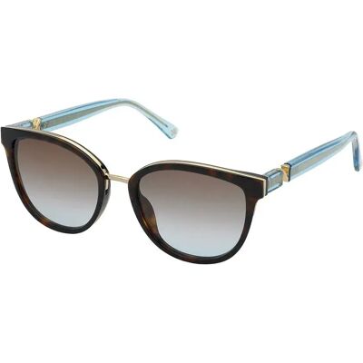 Nina Ricci Lunettes De Soleil Pour Femme Snr358 Shiny Dark Havana Brown Gradient Turquoise / CAT2 Femme - Publicité Nina Ricci Lunettes De Soleil Pour Femme Snr358 Shiny Dark Havana Brown Gradient Turquoise / CAT2 Femme - Publicité