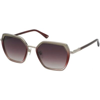 Nina Ricci Lunettes De Soleil Pour Femme Snr359 Gradient Pink Violet Gradient / CAT3 Femme - Publicité Nina Ricci Lunettes De Soleil Pour Femme Snr359 Gradient Pink Violet Gradient / CAT3 Femme - Publicité