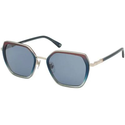 Nina Ricci Lunettes De Soleil Pour Femme Snr359 Shiny Red Grad Light Blue Blue / CAT2 - Publicité Nina Ricci Lunettes De Soleil Pour Femme Snr359 Shiny Red Grad Light Blue Blue / CAT2 - Publicité