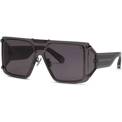 Philipp Plein Lunettes De Soleil Spp096m Shiny Dark Grey Smoke / CAT3 Homme - Publicité Philipp Plein Lunettes De Soleil Spp096m Shiny Dark Grey Smoke / CAT3 Homme - Publicité