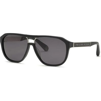Philipp Plein Lunettes De Soleil Spp118m Matt / Sandblasted Black Smoke / CAT3 Homme - Publicité Philipp Plein Lunettes De Soleil Spp118m Matt / Sandblasted Black Smoke / CAT3 Homme - Publicité