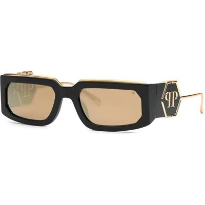 Philipp Plein Lunettes De Soleil Spp119m Shiny Black Smoke Mirror Gold / CAT3 Homme,Femme - Publicité Philipp Plein Lunettes De Soleil Spp119m Shiny Black Smoke Mirror Gold / CAT3 Homme,Femme - Publicité