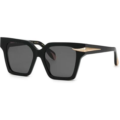Roberto Cavalli Lunettes De Soleil Src002s Shiny Black Smoke / CAT3 Homme,Femme - Publicité Roberto Cavalli Lunettes De Soleil Src002s Shiny Black Smoke / CAT3 Homme,Femme - Publicité