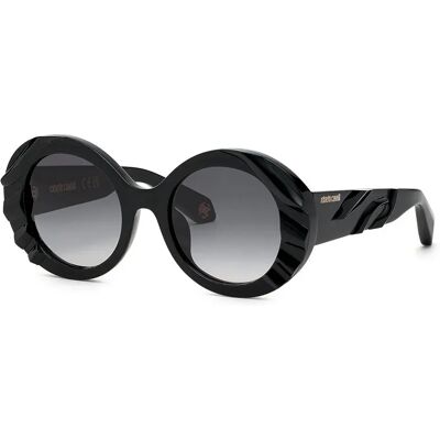 Roberto Cavalli Lunettes De Soleil Src010v Shiny Black / White Smoke Gradient / CAT3 Homme,Femme - Publicité Roberto Cavalli Lunettes De Soleil Src010v Shiny Black / White Smoke Gradient / CAT3 Homme,Femme - Publicité