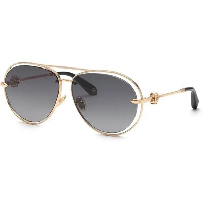 Roberto Cavalli Lunettes De Soleil Pour Femme Src032m Shiny Total Rose Gold Smoke Gradient / CAT3 Femme - Publicité Roberto Cavalli Lunettes De Soleil Pour Femme Src032m Shiny Total Rose Gold Smoke Gradient / CAT3 Femme - Publicité