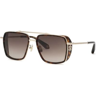 Roberto Cavalli Lunettes De Soleil Src036m Shiny Light Gold Brown Gradient Brown / CAT3 Homme,Femme - Publicité Roberto Cavalli Lunettes De Soleil Src036m Shiny Light Gold Brown Gradient Brown / CAT3 Homme,Femme - Publicité