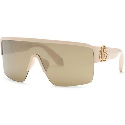 Roberto Cavalli Lunettes De Soleil Pour Femme Src037m Beige / Pink Brown/Mirror Gold / CAT3 Femme - Publicité Roberto Cavalli Lunettes De Soleil Pour Femme Src037m Beige / Pink Brown/Mirror Gold / CAT3 Femme - Publicité