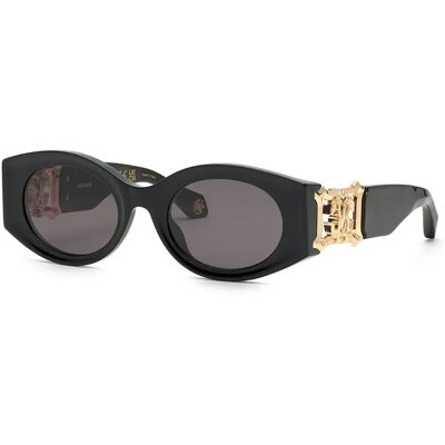 Roberto Cavalli Lunettes De Soleil Pour Femme Src064 Shiny Black Smoke / CAT3 Femme - Publicité Roberto Cavalli Lunettes De Soleil Pour Femme Src064 Shiny Black Smoke / CAT3 Femme - Publicité