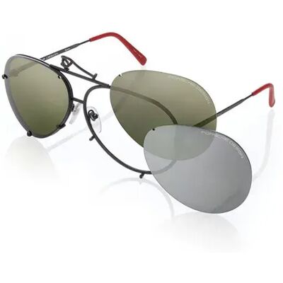 Porsche Design Lunettes De Soleil Polarisées P8478 Black / R63 Green/Deg.Mirror Silver / CAT3 Homme,Femme - Publicité Porsche Design Lunettes De Soleil Polarisées P8478 Black / R63 Green/Deg.Mirror Silver / CAT3 Homme,Femme - Publicité