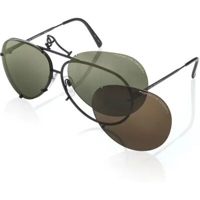Porsche Design Lunettes De Soleil P8478 Black Mat / D69 Green / CAT3 Homme,Femme - Publicité Porsche Design Lunettes De Soleil P8478 Black Mat / D69 Green / CAT3 Homme,Femme - Publicité