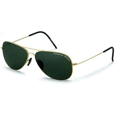 Porsche Design Lunettes De Soleil Polarisées P8585 Gold Green / CAT3 - Publicité Porsche Design Lunettes De Soleil Polarisées P8585 Gold Green / CAT3 - Publicité