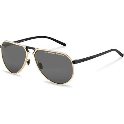 Porsche Design Lunettes De Soleil Polarisées P8938 Gold / Black Smoke / CAT3 Homme - Publicité Porsche Design Lunettes De Soleil Polarisées P8938 Gold / Black Smoke / CAT3 Homme - Publicité