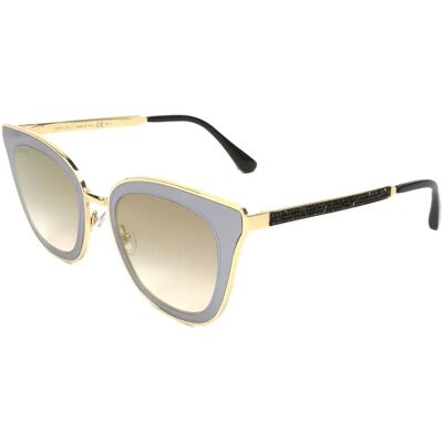 Jimmy Choo Lunettes De Soleil Pour Femme Lorys492m2fq Golden Grey Femme - Publicité Jimmy Choo Lunettes De Soleil Pour Femme Lorys492m2fq Golden Grey Femme - Publicité