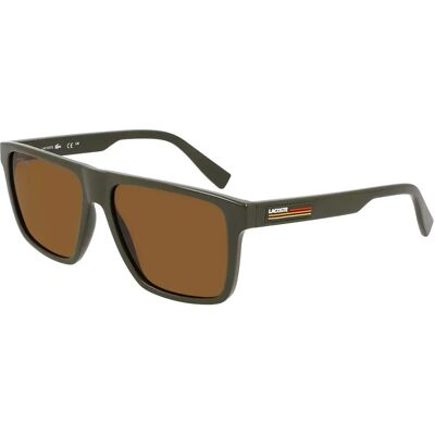 Lacoste Lunettes De Soleil 6027s Khaki Light Beige 2/CAT3 Homme,Femme - Publicité Lacoste Lunettes De Soleil 6027s Khaki Light Beige 2/CAT3 Homme,Femme - Publicité