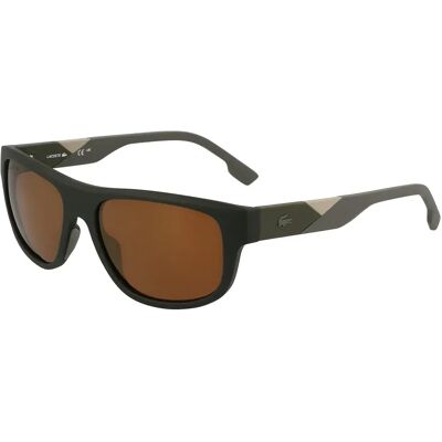 Lacoste Lunettes De Soleil 6042s Matte Khaki / Brown Flash Gold Light Beige 2/CAT3 Homme,Femme - Publicité Lacoste Lunettes De Soleil 6042s Matte Khaki / Brown Flash Gold Light Beige 2/CAT3 Homme,Femme - Publicité