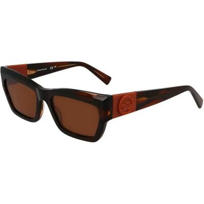 Longchamp Lunettes De Soleil 763s Striped Brown moyen Brown 2/CAT3 - Publicité Longchamp Lunettes De Soleil 763s Striped Brown moyen Brown 2/CAT3 - Publicité