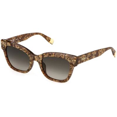 Furla Lunettes De Soleil Pour Femme Sfu814 Shiny Havana / Pearly Smoke Gradient Smoke/CAT3 Femme - Publicité Furla Lunettes De Soleil Pour Femme Sfu814 Shiny Havana / Pearly Smoke Gradient Smoke/CAT3 Femme - Publicité