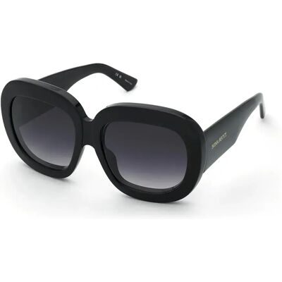 Nina Ricci Lunettes De Soleil Pour Femme Snr402 Shiny Black Smoke Gradient/CAT3 Femme - Publicité Nina Ricci Lunettes De Soleil Pour Femme Snr402 Shiny Black Smoke Gradient/CAT3 Femme - Publicité