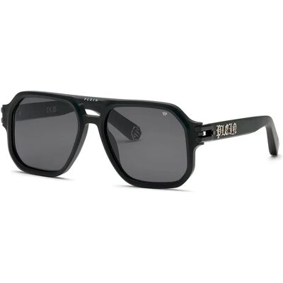 Philipp Plein Lunettes De Soleil Plein Icon 57 Mm Matt / Sandblasted Black Smoke/CAT3 Homme - Publicité Philipp Plein Lunettes De Soleil Plein Icon 57 Mm Matt / Sandblasted Black Smoke/CAT3 Homme - Publicité