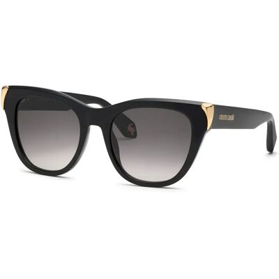 Roberto Cavalli Lunettes De Soleil Pour Femme Src095m Shiny Black Smoke Gradient/CAT3 Femme - Publicité Roberto Cavalli Lunettes De Soleil Pour Femme Src095m Shiny Black Smoke Gradient/CAT3 Femme - Publicité