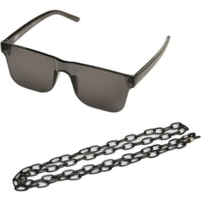 Urban Classics Lunettes De Soleil 105 Chain Black / Black One Size - Publicité Urban Classics Lunettes De Soleil 105 Chain Black / Black One Size - Publicité