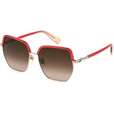 Furla Lunettes De Soleil Pour Femme Sfu623 Pink / Brown One Size Femme - Publicité Furla Lunettes De Soleil Pour Femme Sfu623 Pink / Brown One Size Femme - Publicité